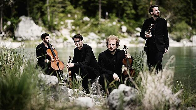 Das Goldmund Quartett gab im Haus Marteau zum ersten Mal einen Meisterkurs.