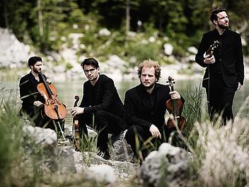 Das Goldmund Quartett gab im Haus Marteau zum ersten Mal einen Meisterkurs.