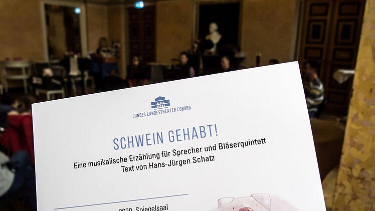 "Schwein gehabt!": Impressionen vom Kinderkonzert im Spiegelsaal des Landestheaters CoburgFoto: Jochen Berger
