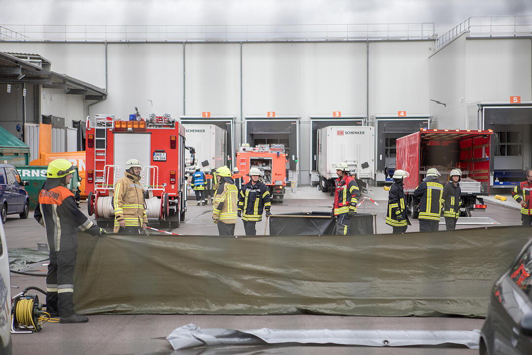 Säureaustritt bei Firma in Ansbach