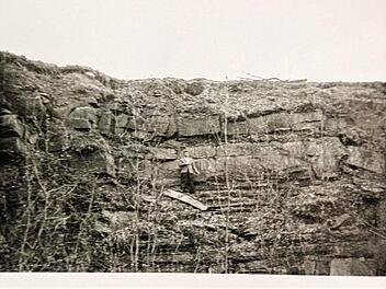 horst sch&ouml;nberger 1966 in steinbruch foto fuchs