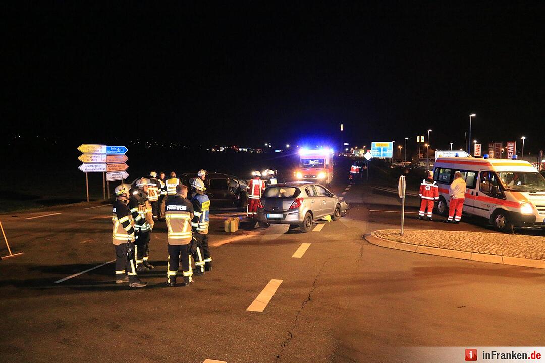 Frontalkollision auf B303 bei Himmelkron