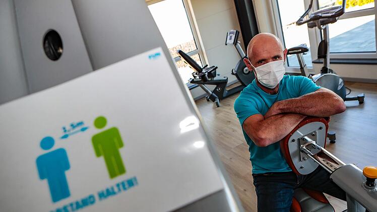 Blick ins Burgebracher Fitnessstudio der Familie Albrecht. Foto: Matthias Hoch
