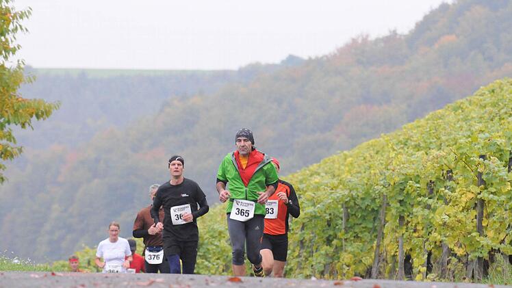 Unterwegs in den Weinbergen.