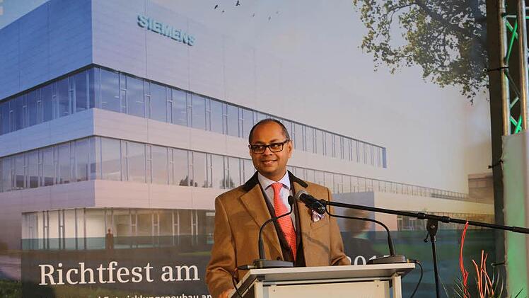 Richtfest für Siemens-Bürogebäude. Foto: Barbara Herbst