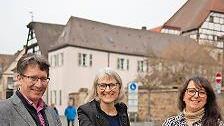 Gemeinsam wurden Plakate aufgestellt.