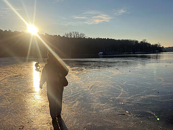 Sonnig-kaltes Winterwetter in Franken