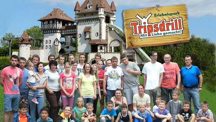 Die Fußballer des FC Bad Kissingen unternahmen ihren Abschlussausflug mit ihren Familien in den Freizeitpark Tripsdrill. Foto: privat