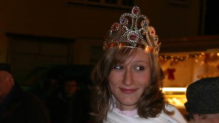 Juliane als Neustadter Christkind 2008.