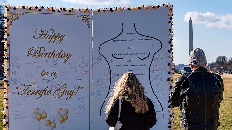 Epstein-Geburtstagsgr&uuml;&szlig;e in Washington