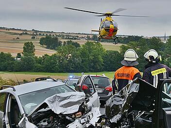Im Landeanflug: der Rettungshubschrauber Foto: Hanns Friedrich