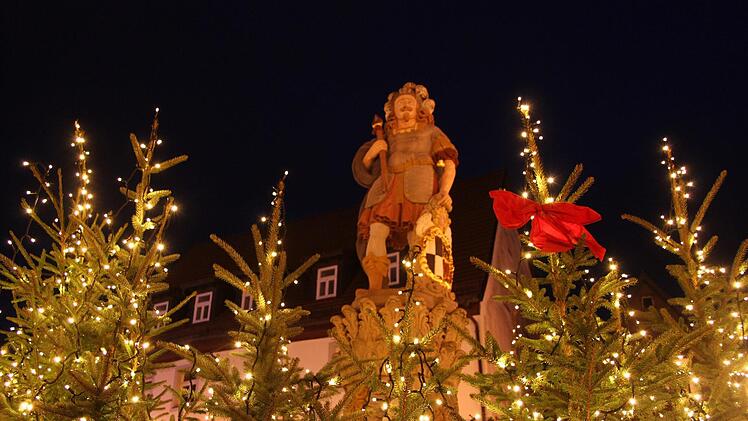 Kulmbach im weihnachtlichen Lichterglanz Foto: Jürgen Gärtner