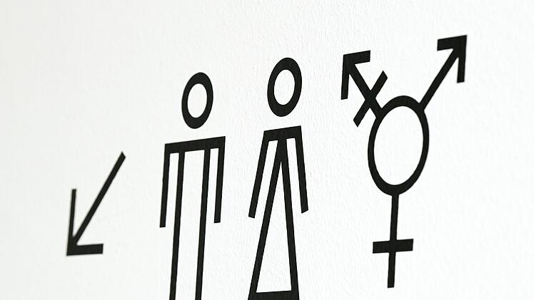 Vielfalt-Symbole für Toiletten