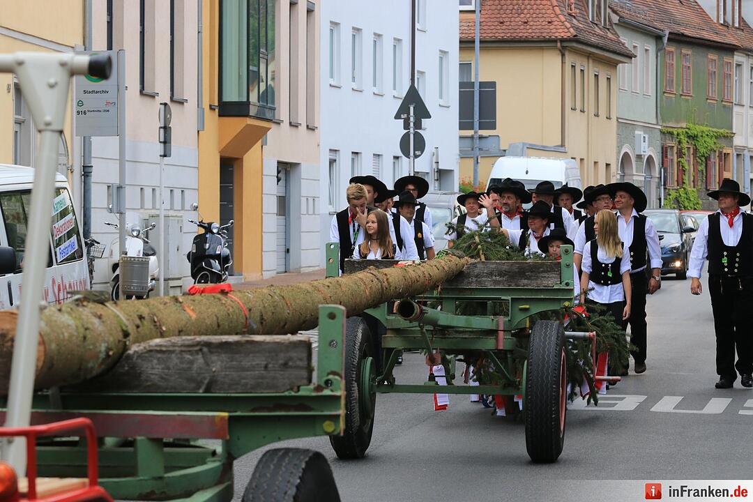Sandkerwa 2015 - Kerwasbaum-Aufstellen