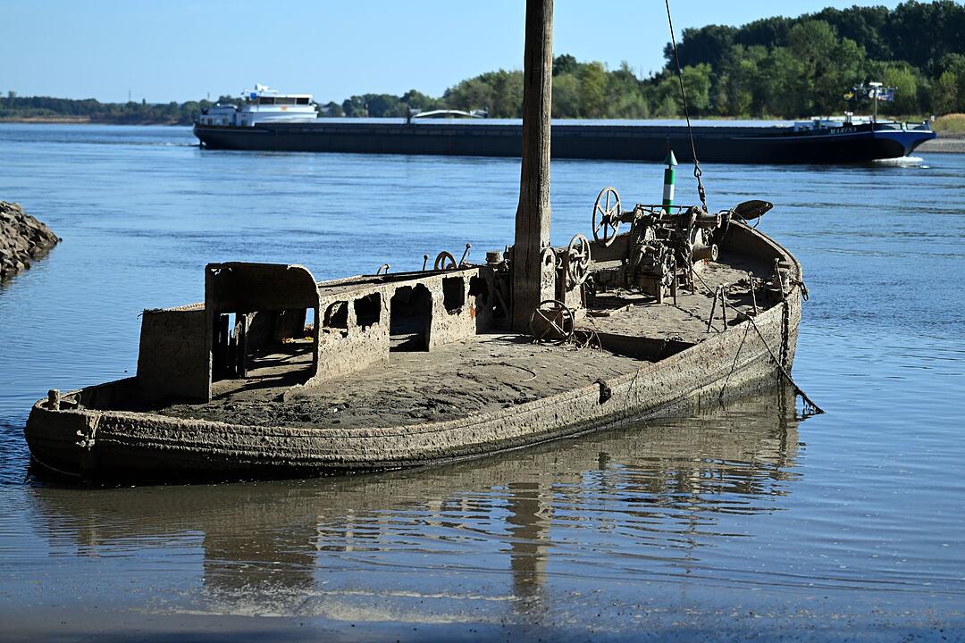 Niedrigwasser im Rhein