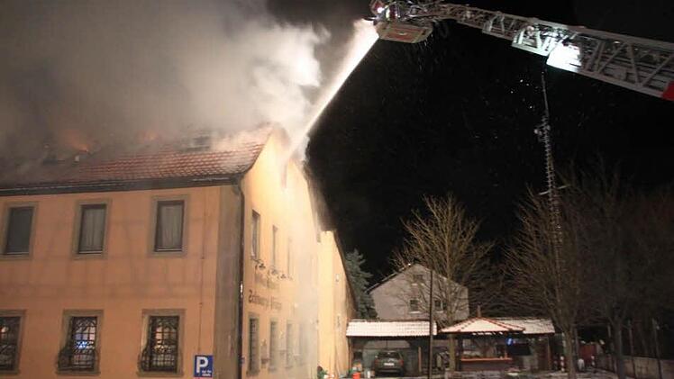 Feuerwehreinsatz an der Schwarzen Pfütze.