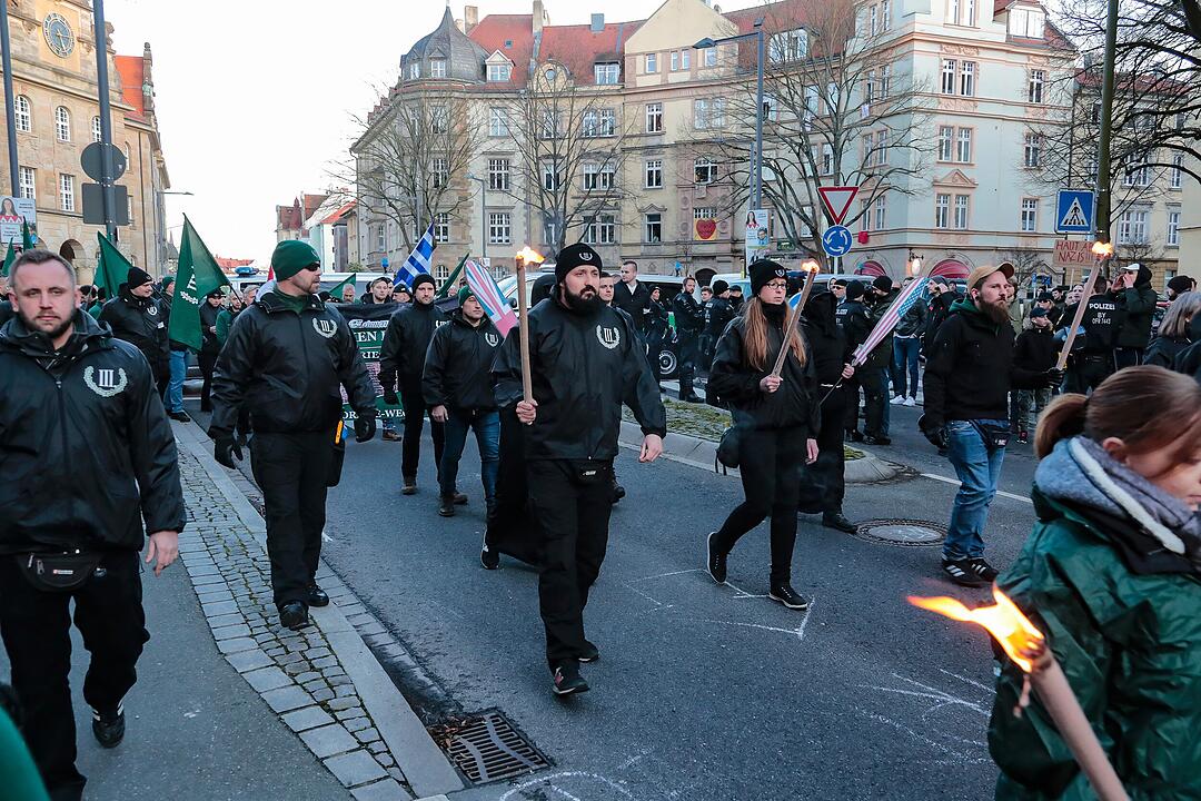 Fest der Demokratie, III. Weg und Anti-Nazi-Demonstrationen in Bamberg