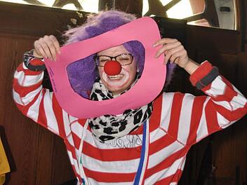 Clown Bobo machte bei ProChrist Kids Faxen. Foto: Beate Dahinten