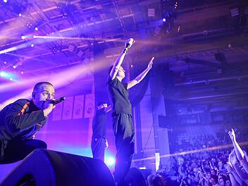 Am liebsten provokant: die Rapper von K.I.Z. in der Brose Arena  Foto: RiegerPress