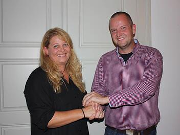 Gemeinsam packen sie es an: die neue Bad Rodacher Schulleiterin Manuela Oppel und ihr Konrektor Sebastian Hofmann. Foto: Henning Schuster