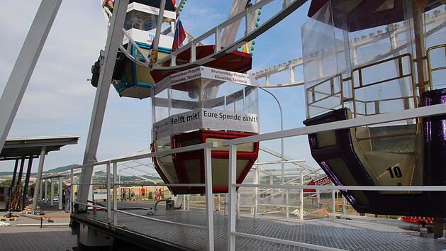 Die Spendengondel am Riesenrad in Schondra. Johannes Schlereth