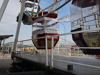 Die Spendengondel am Riesenrad in Schondra. Johannes Schlereth