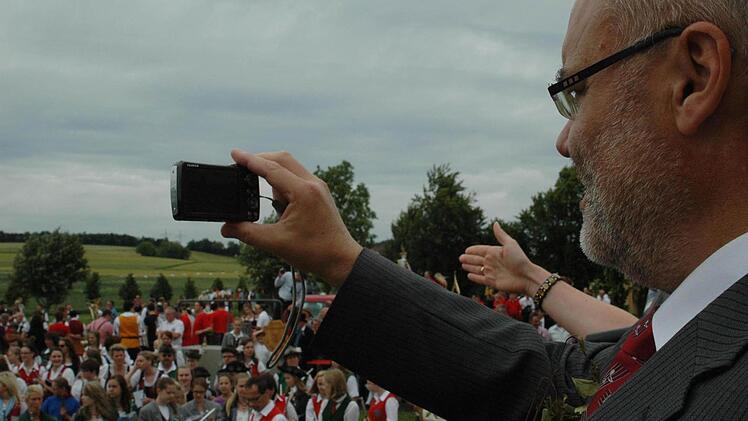 Vorsitzender Franz Kuhn fotografierte beim Kreismusikfest.