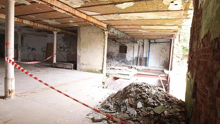 Ein Blick in die erste Etage des Lagerhauses.