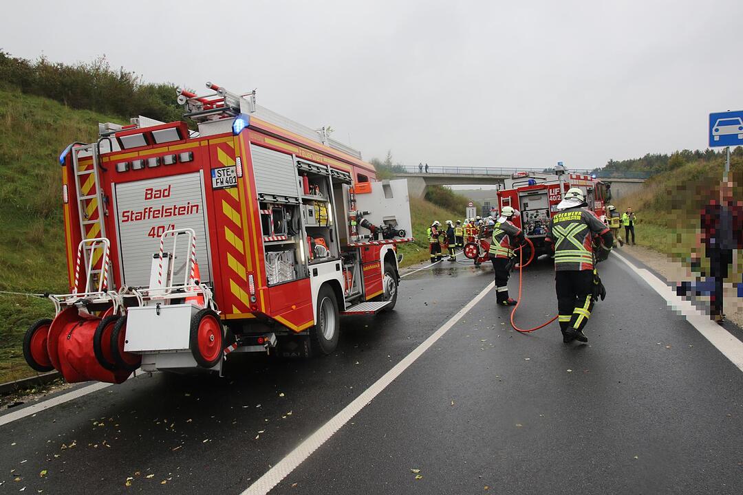 Zwei Schwerverletzte bei Verkehrsunfal an A73
