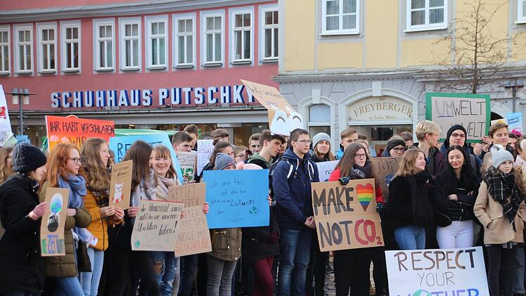 Schüler-Demo in Coburg für mehr Umwelt- und KlimaschutzJutta Rudel