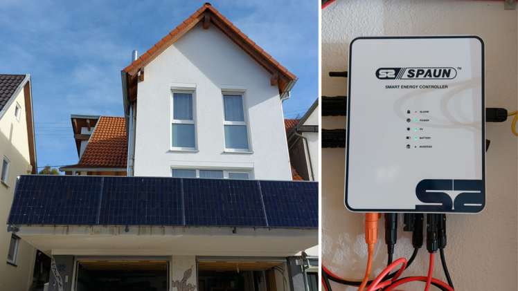 Das Speichersystem von DURA-Solar im Einsatz. Der SPAUN Energy Master macht Haushalte unabhängiger und hilft dabei, Stromkosten zu sparen.