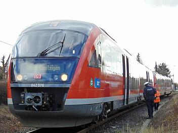 Der Zug nach dem Unfall in Forth im Kreis ErlangenFoto: Petra Malbrich