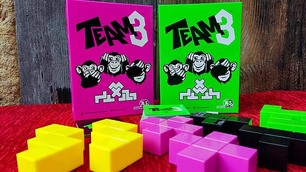 Spiele-Test Team3 grün und Team3 pink - Party-Aktionsspiel für Dreier-Mannschaften