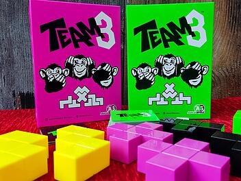 Spiele-Test Team3 grün und Team3 pink - Party-Aktionsspiel für Dreier-Mannschaften