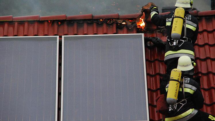 Dachstuhlbrand in Westheim