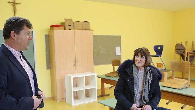 In diesem Klassenzimmer der Oberhaider Mittelschule soll eine Kindergartengruppe unterkommen. Foto: Barbara Herbst