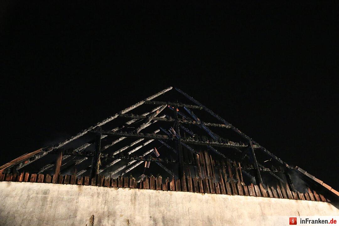 Scheunenbrand in Reundorf bei Lichtenfels