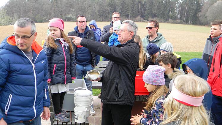 Zwischen den Obstb&auml;umen wurde Samen f&uuml;r eine Bienen- und Insektenweide ausges&auml;t.  Foto: Christiane Vorndran-Lieb