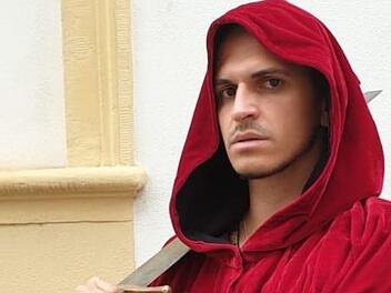 Schauspieler Martin Habermeyer in seiner Rolle als Bamberger Henker Franntz Schmidt. Lucie Homann