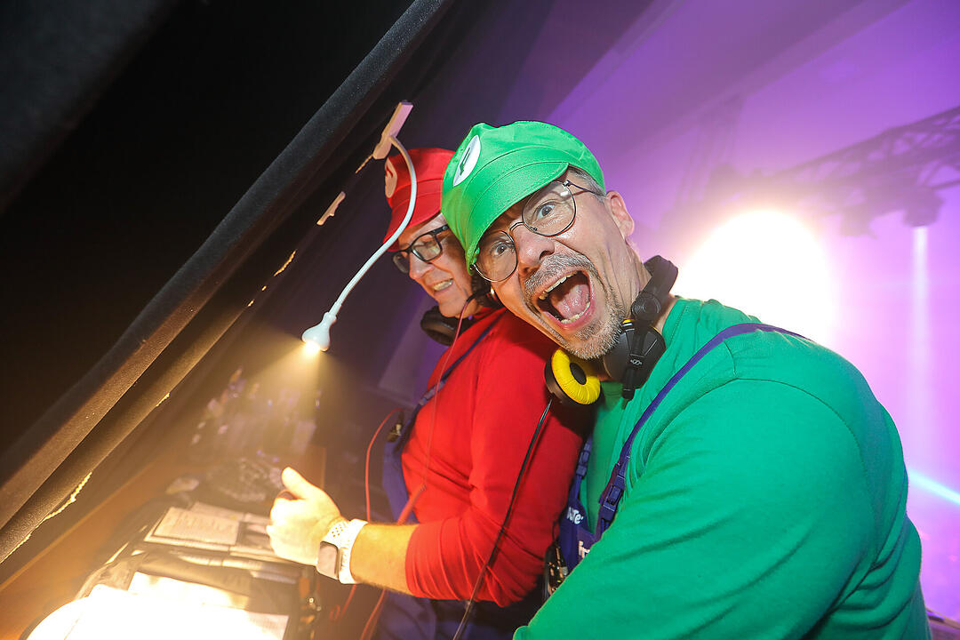 Beste Partystimmung in der Stadthalle