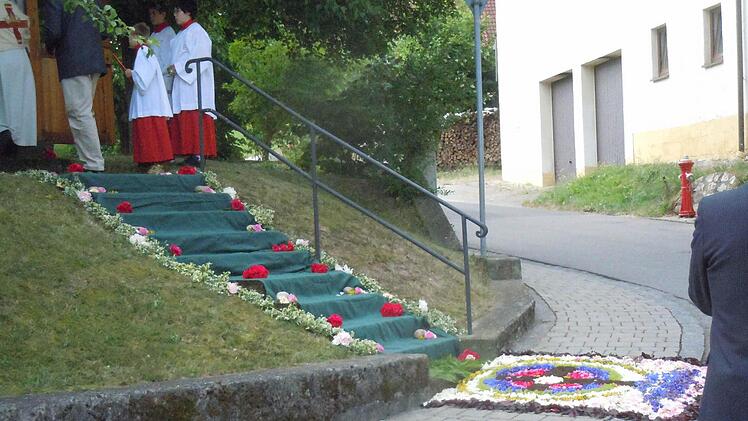 Unterpreppach am Wendelinus-Käppele an der "Christengasse!.