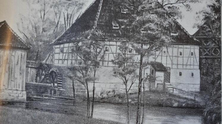 So zeigt ein Ölgemälde von 1850 die Herrgottsmühle.