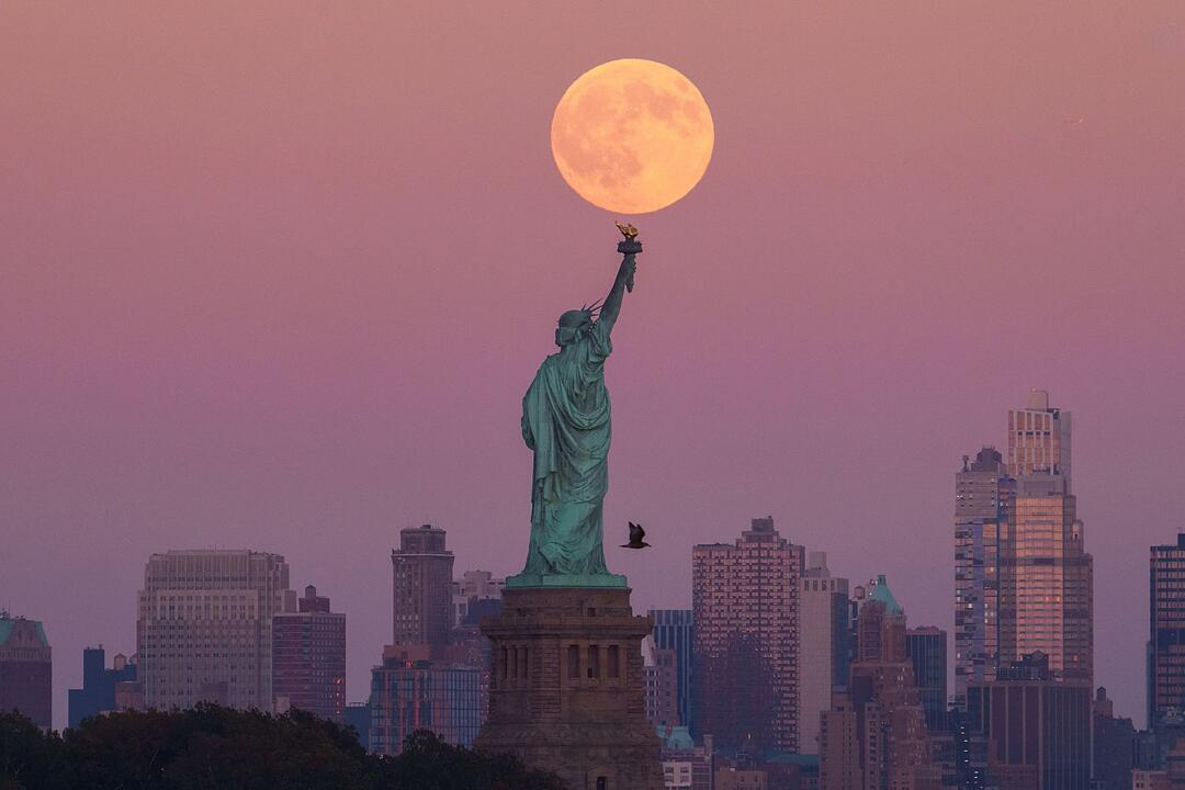 Supermond in den USA - New York