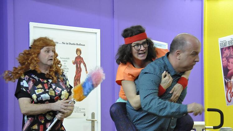 "Action pur": Tony May, Verena Rottenberger und Christoph Ehrenberg (von links).Peter Klopf