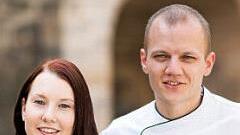 Stefanie und Tobias Dittrich sind die Inhaber des Hotels Schloss Hohenstein, zu dem auch das Gourmet-Restaurant "Dittrich's" gehört. Foto: Schlosshotel Hohenstein