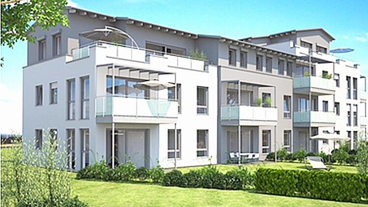 Entwurf: So soll ein Teil der Gebäude für das betreute Wohnen in Ebersdorf aussehen. Grafik: ASB Coburg