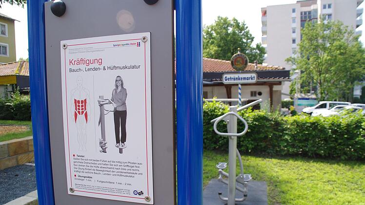 Eindrücke vom Mehrgenerationen-Spielplatz am Kronacher Kreuzberg. Foto: Marco Meißner
