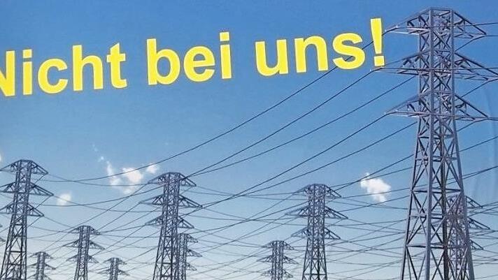 Mit diesem Plakat traten Politiker aus der Region geschlossen gegen weitere Stromtrassen an. Nun steht eine Protestaktion in Redwitz bevor.