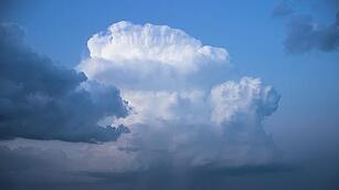 Unwetter über Unterfranken