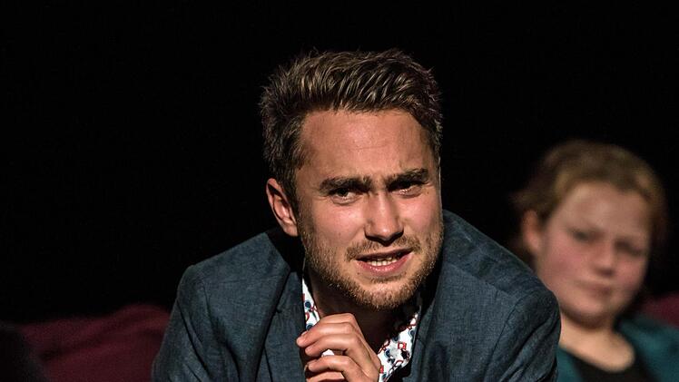 Freistaat Coburg" in der Reithalle: neue Mitglieder des Schauspiel-Ensembles stellen sich vor: Valentin Kleinschmidt.Foto: Jochen Berger